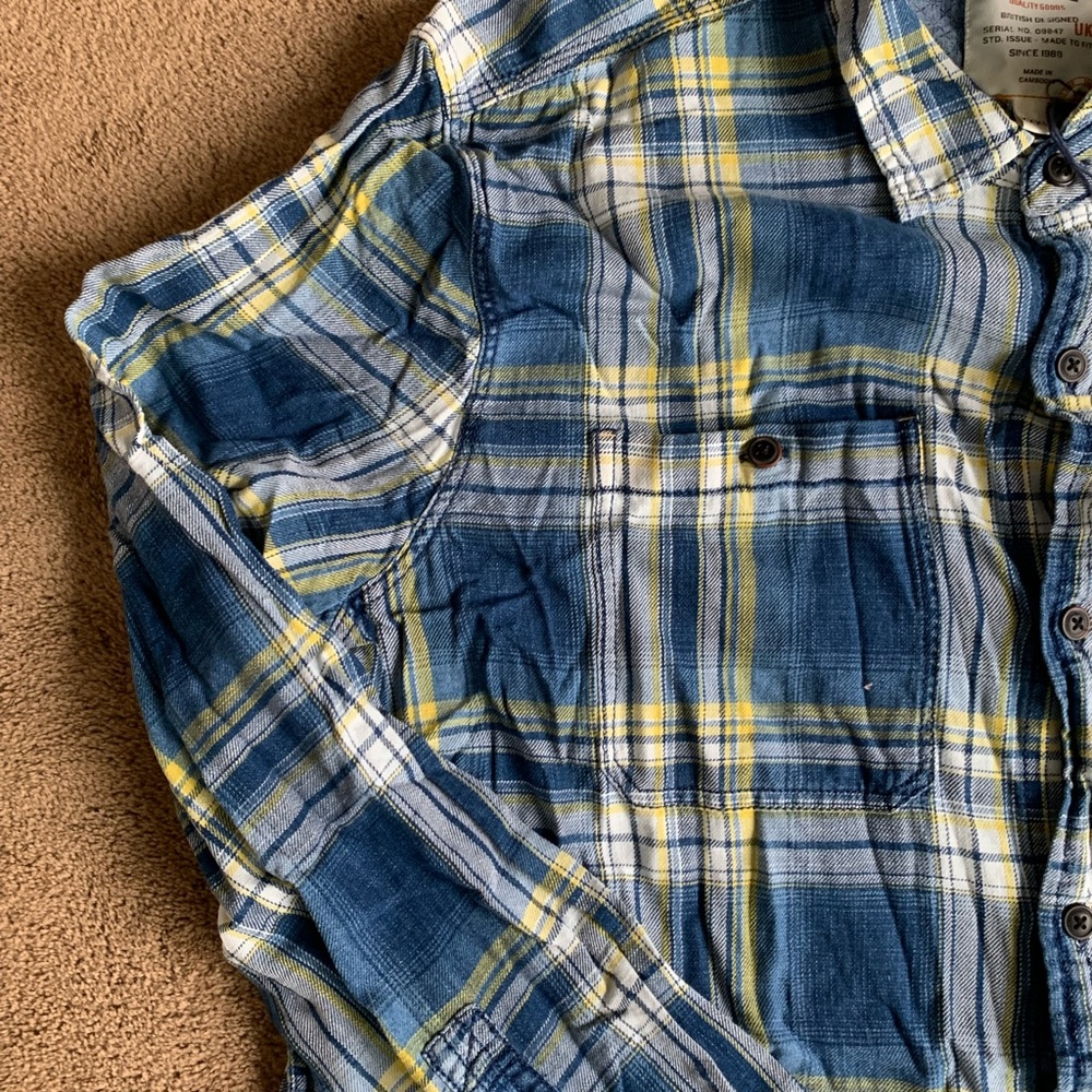Blue/Yellow/White Flannel - Picture 4 of 5